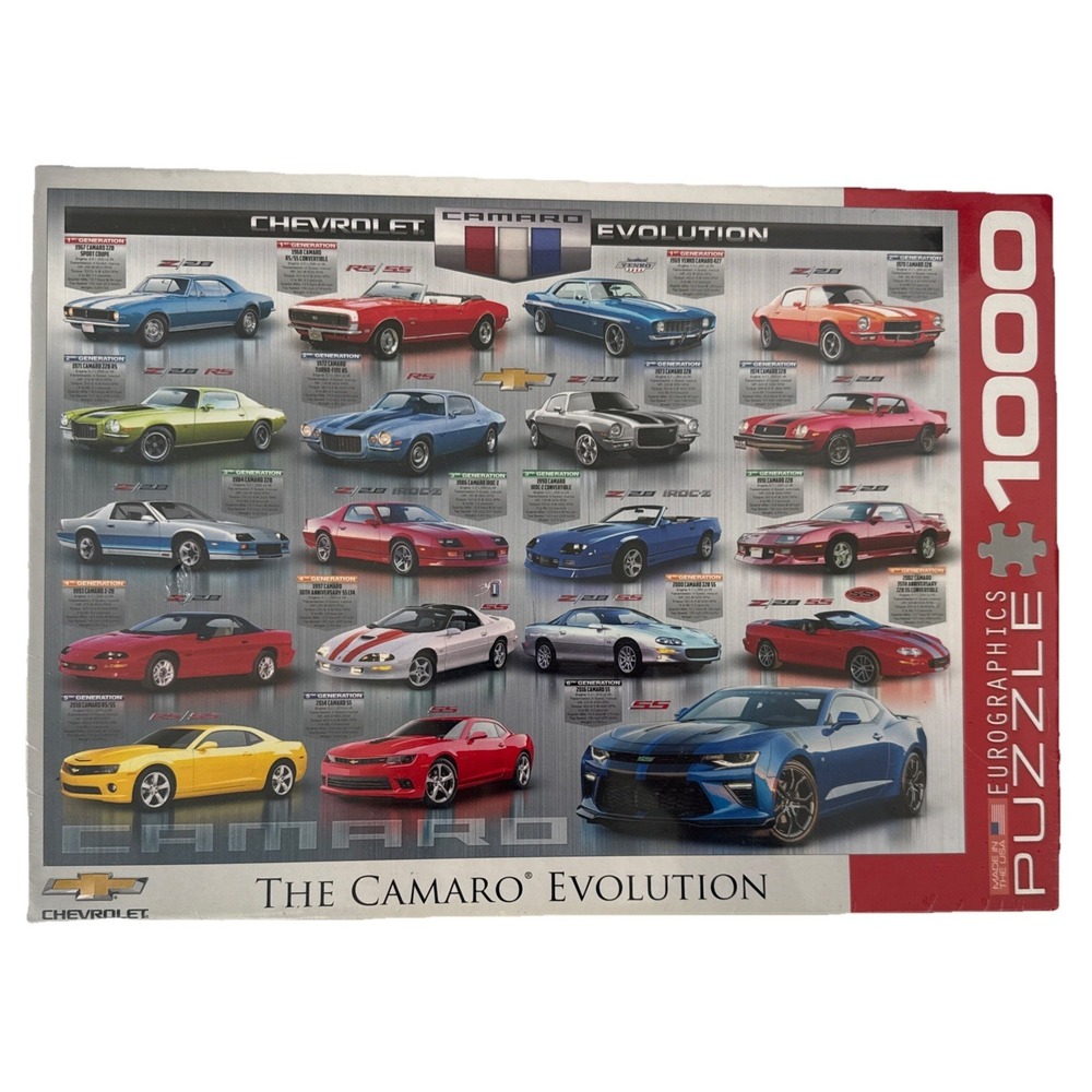 Chevrolet The Camaro Evolution 1000 Pcs Jigsaw Puzzle Eurographics USA Made‎ New
